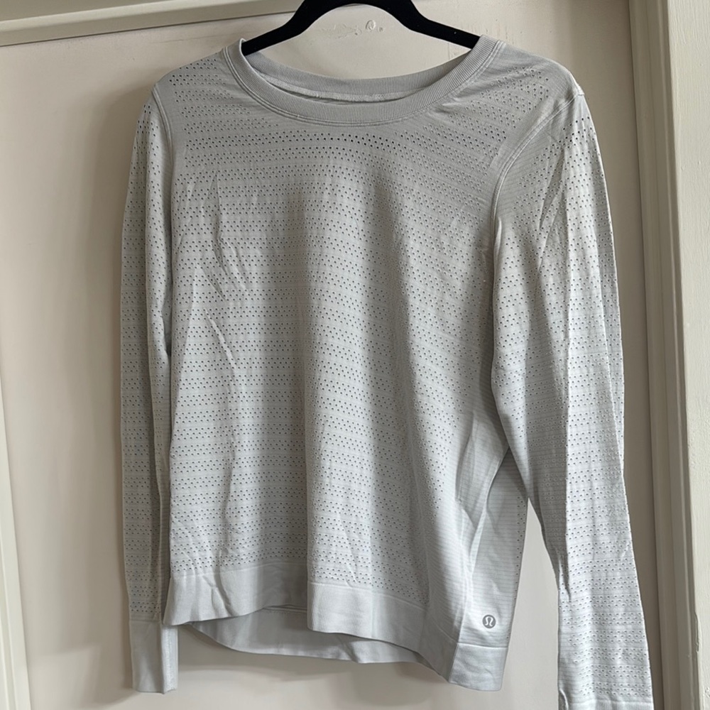 Lululemon Athletica white Long Sleeve Top